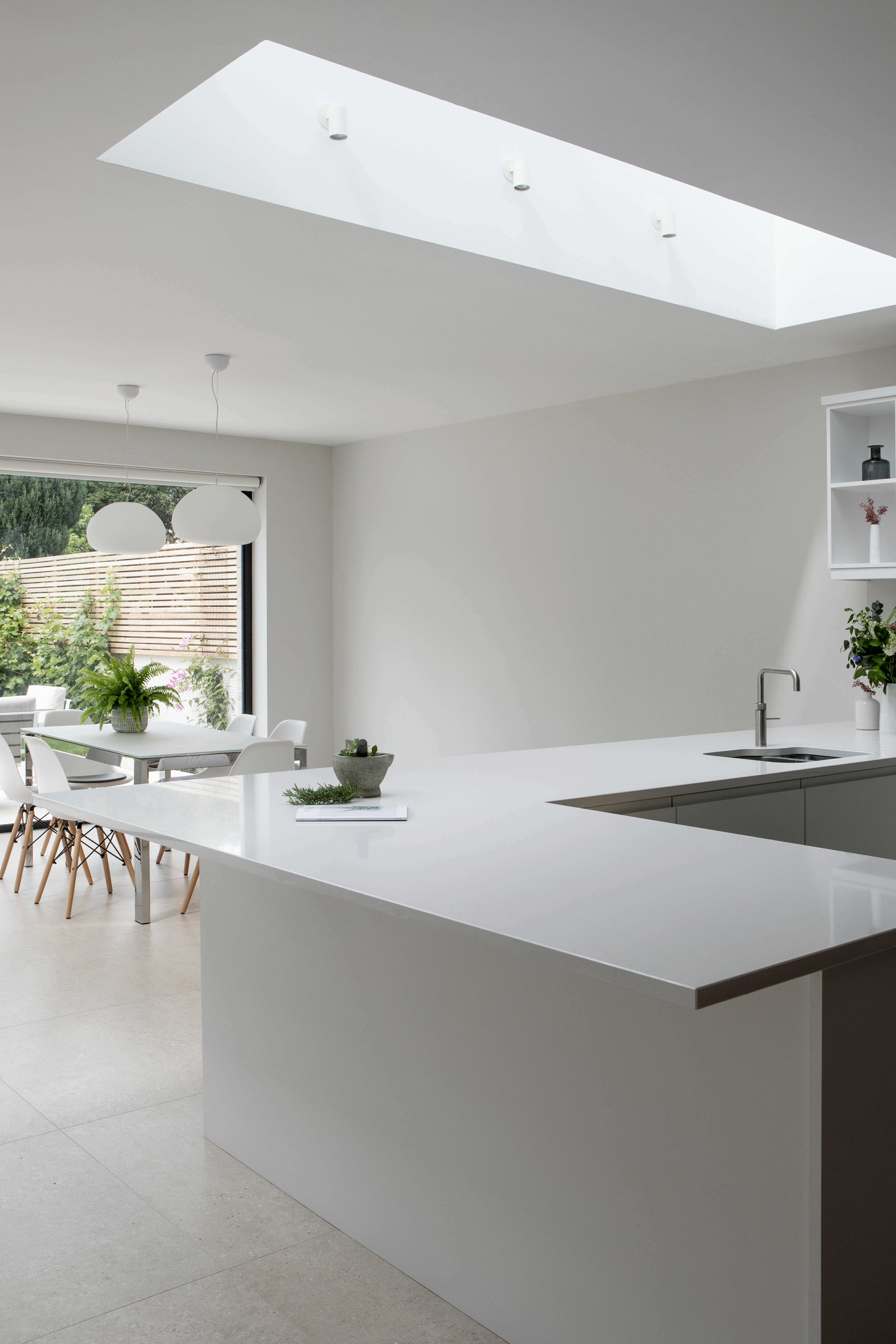 How to light an open pan space