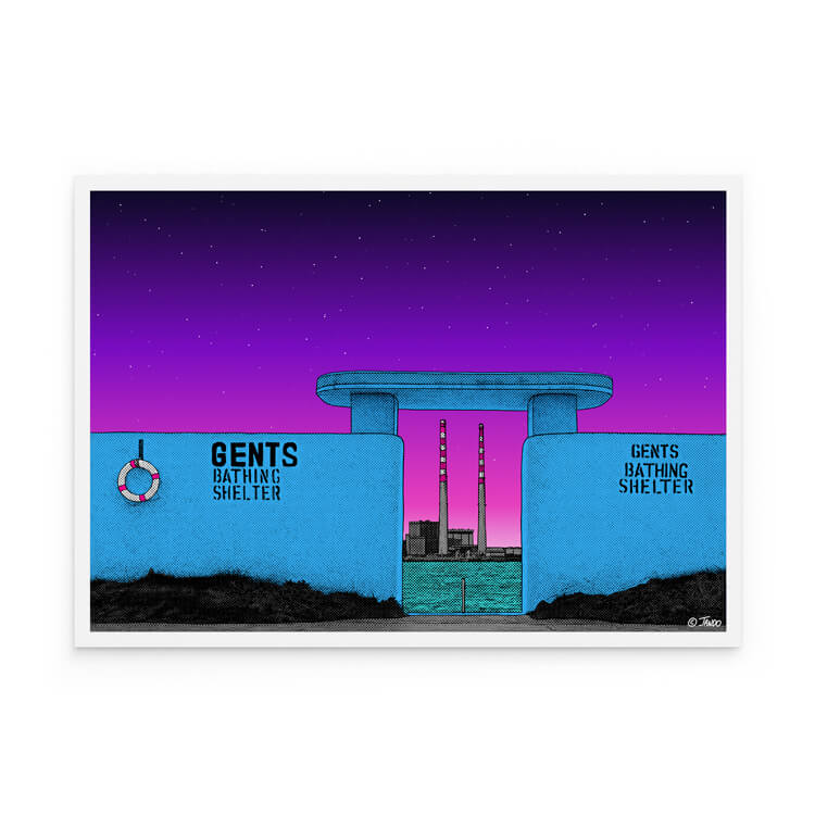 BULL ISLAND PRINT - MENS BATHING SHELTER FROM 30.00